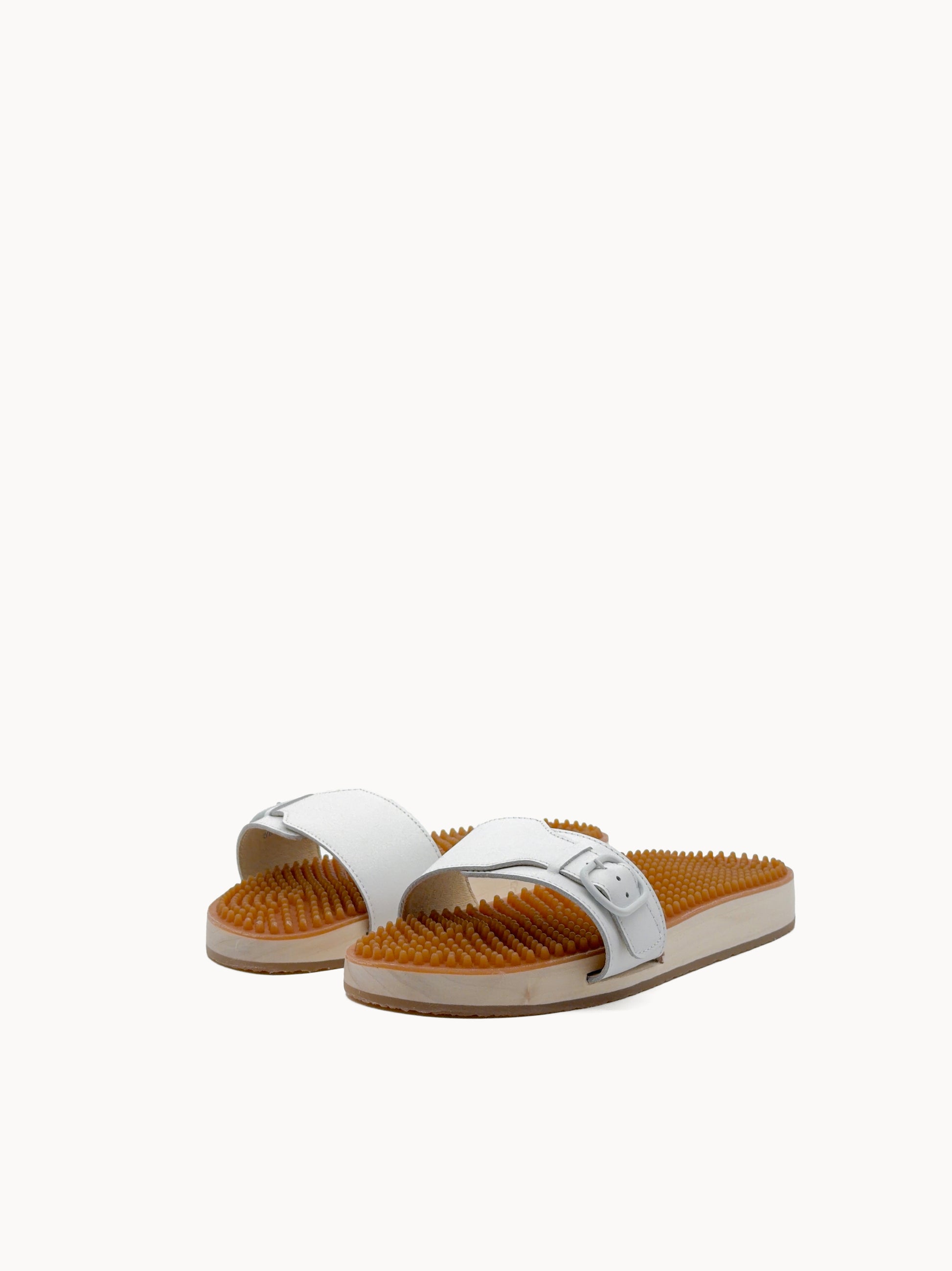 Noppe 78 Natur Duo Weiß/Caramel