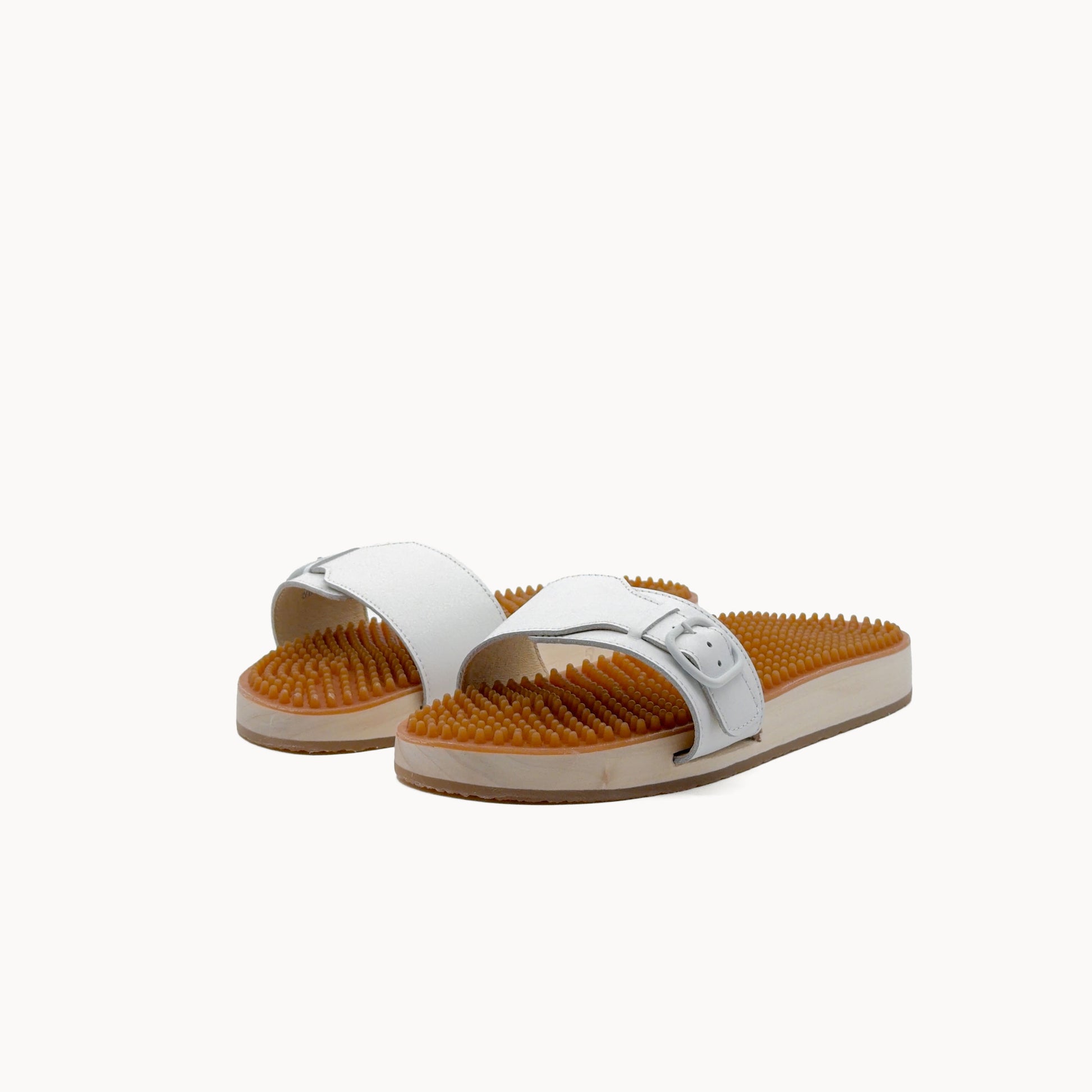 Noppe 78 Natur Duo Weiß/Caramel