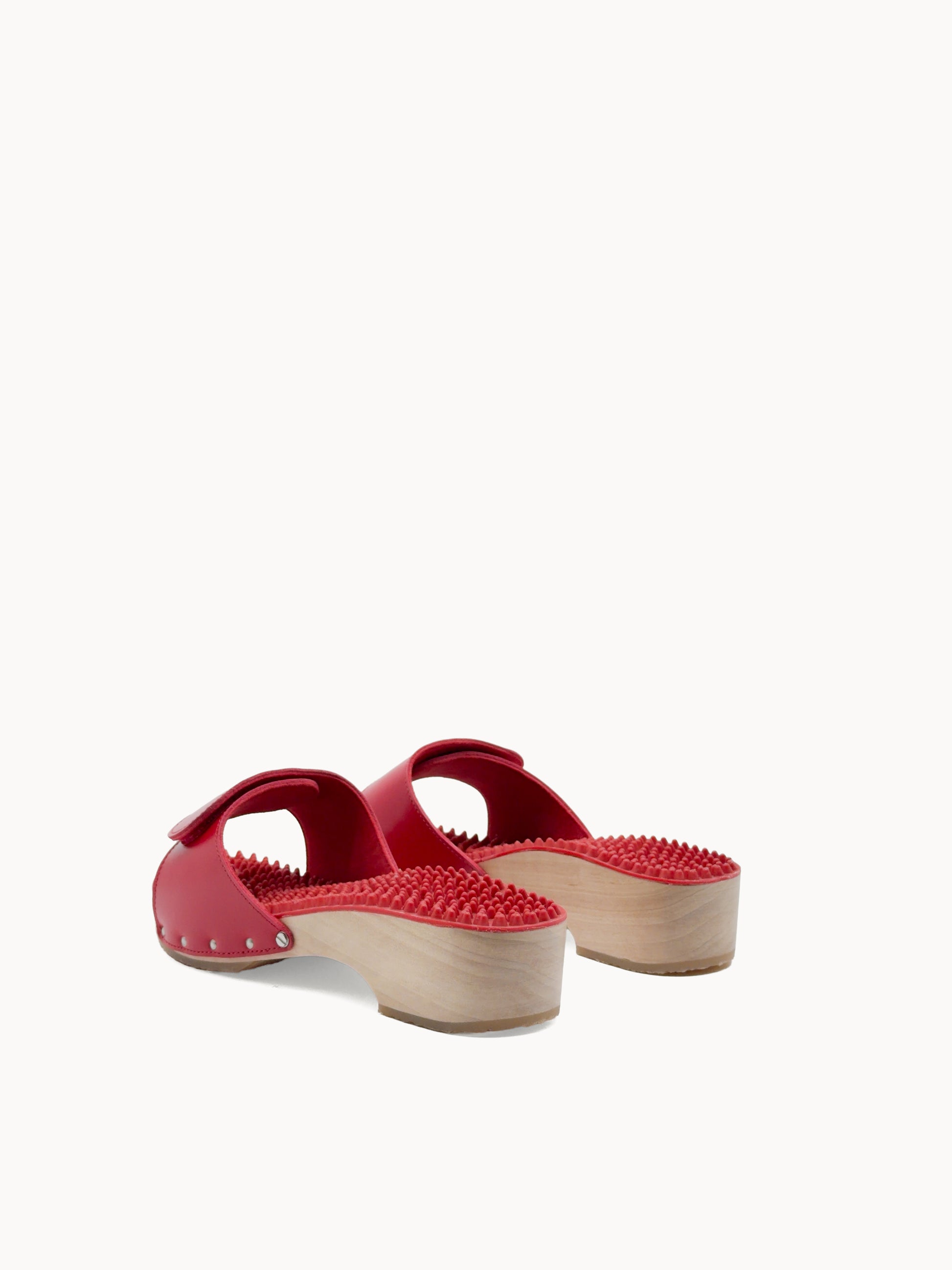 Noppe 78 Absatz Natur Klett rot