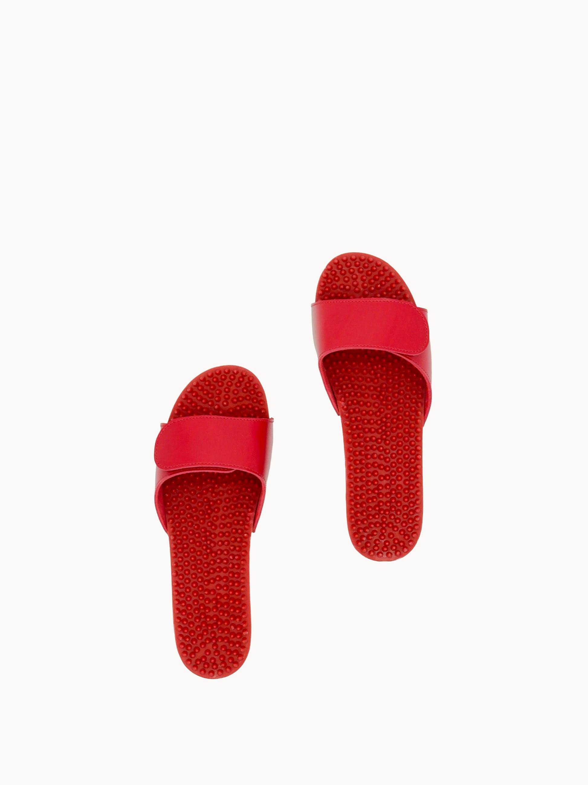 Noppe 78 Absatz Natur Klett rot