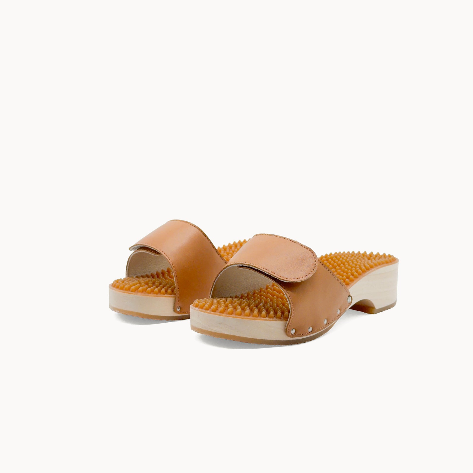 Noppe 78 Absatz Natur Klett Caramel