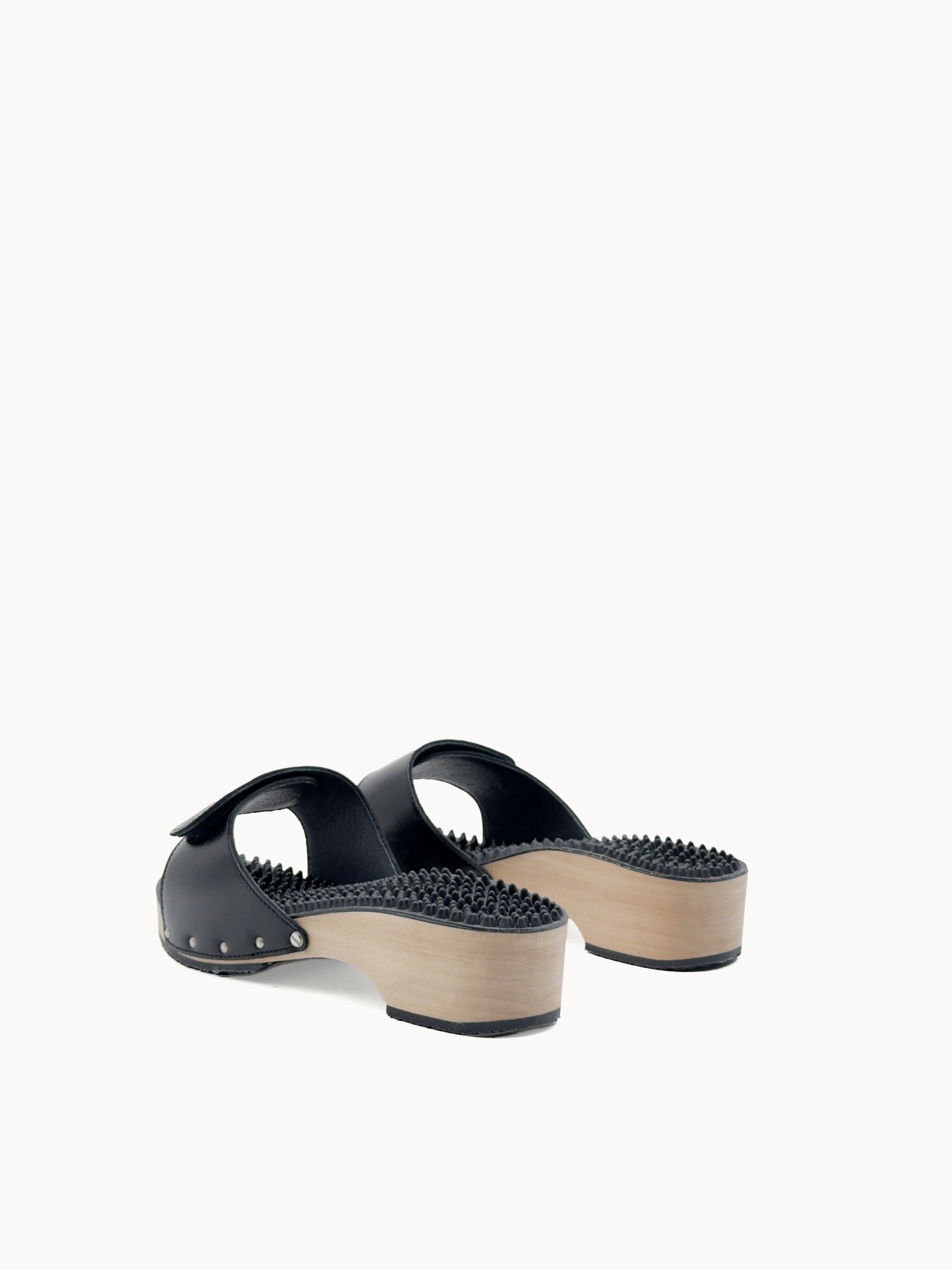 Noppe 78 Absatz Natur Klett Schwarz