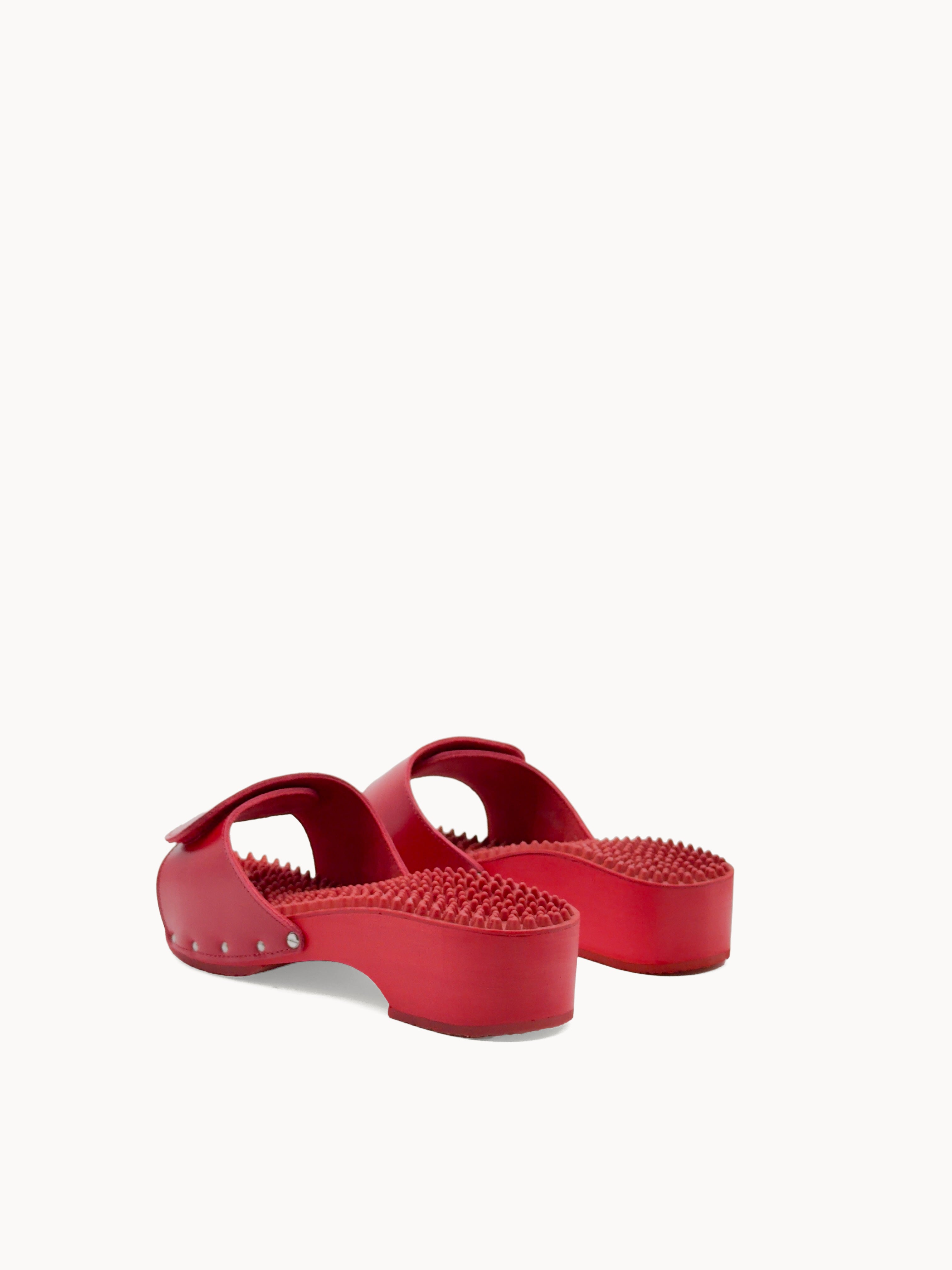 Noppe 78 Absatz Mono Klett Rot