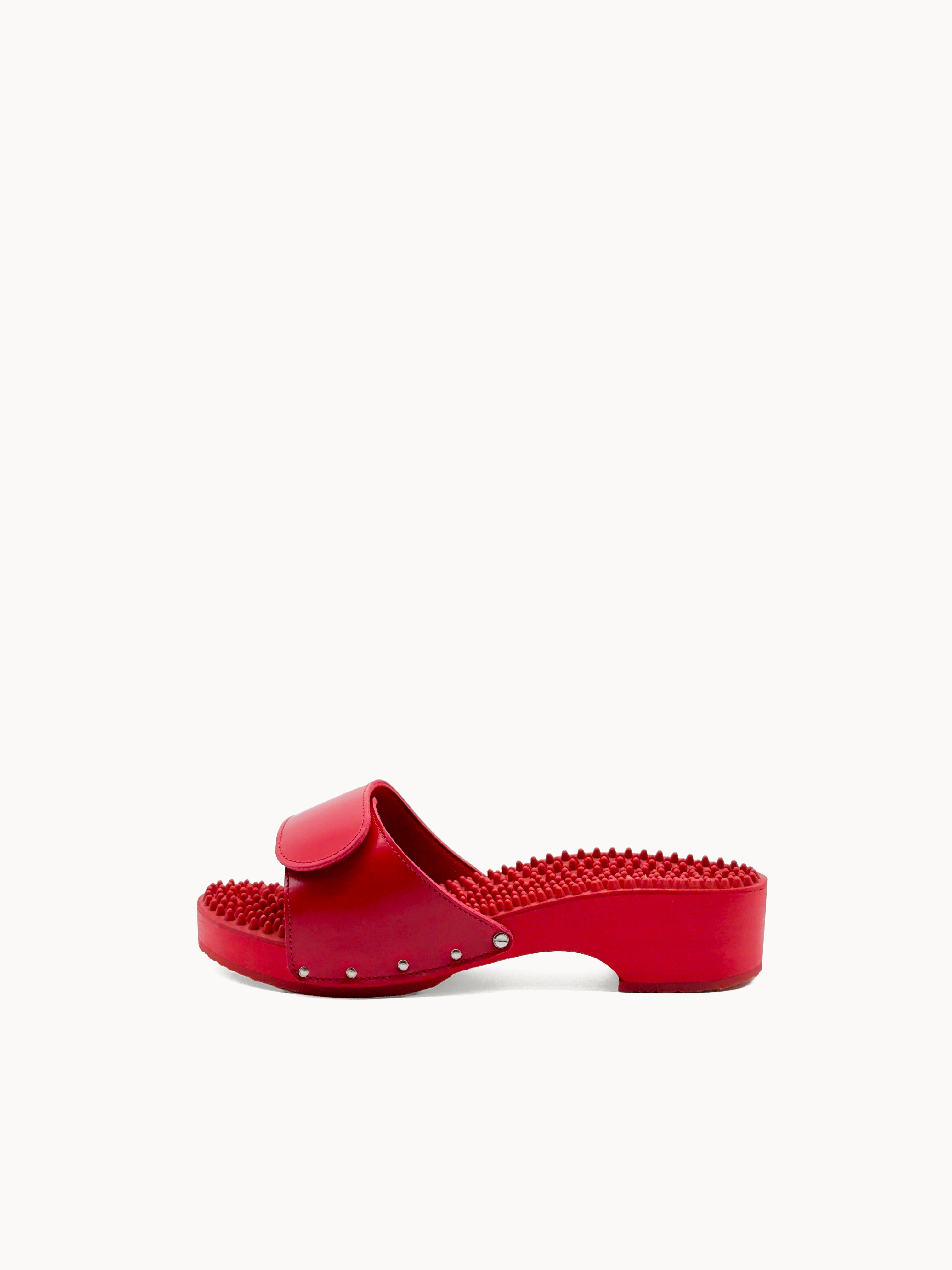 Noppe 78 Absatz Mono Klett Rot