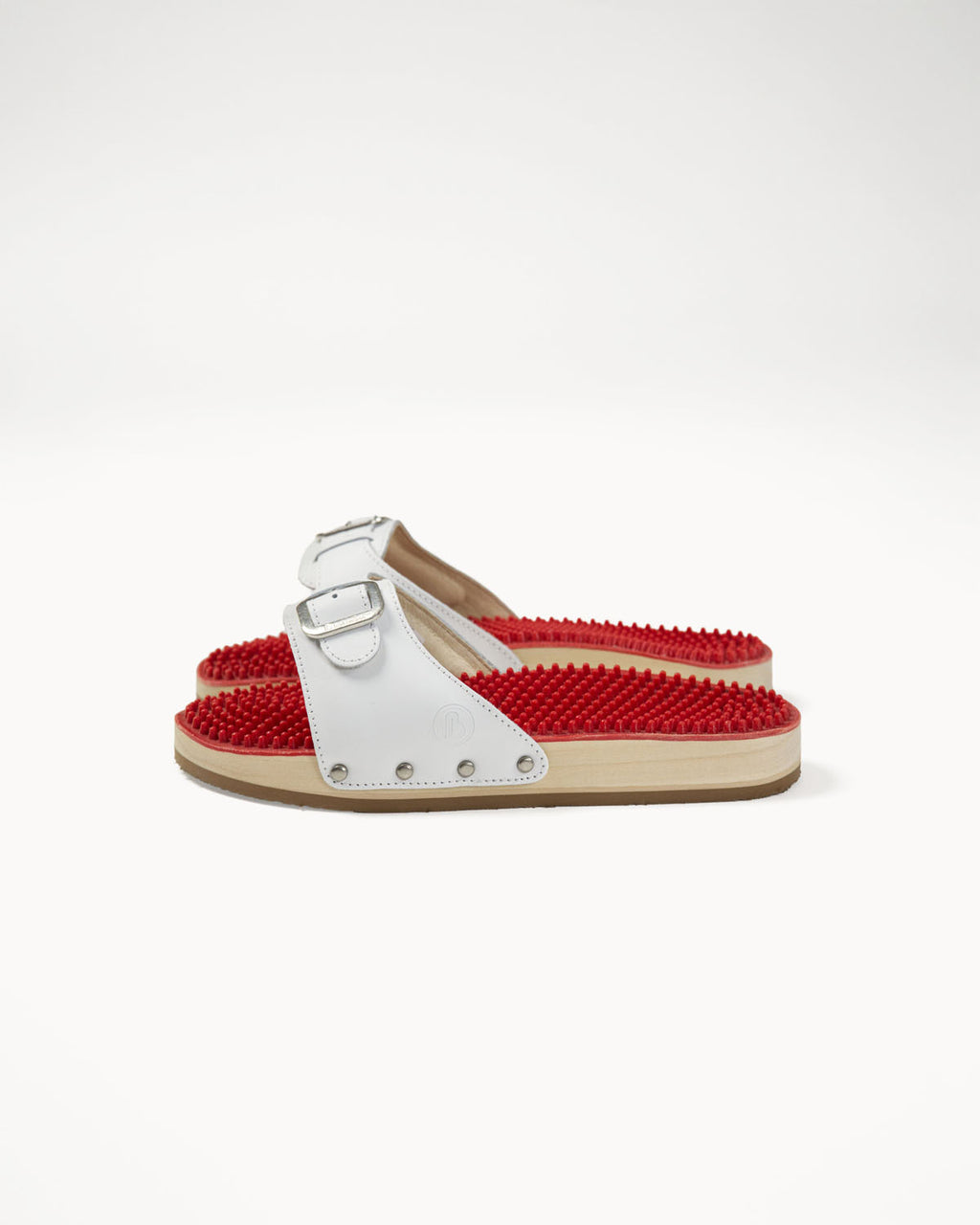 Noppen-Sandale Weiss