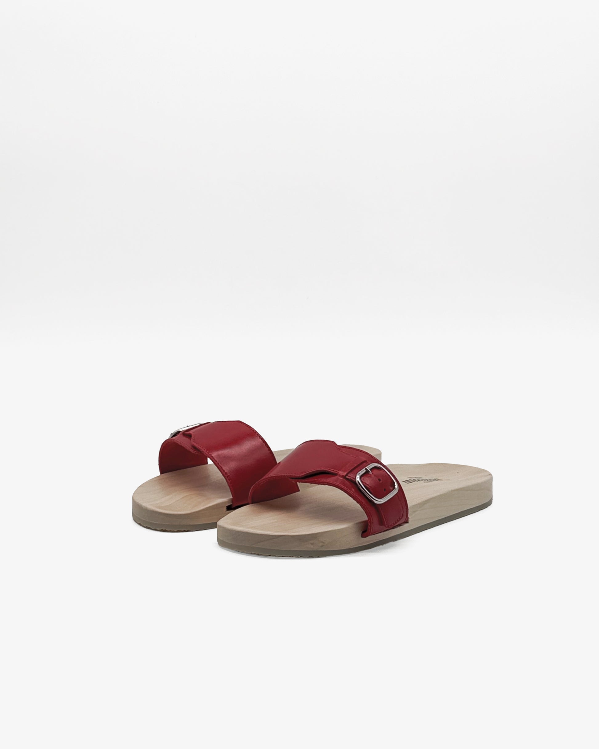 Sandale 57 Natur Rot