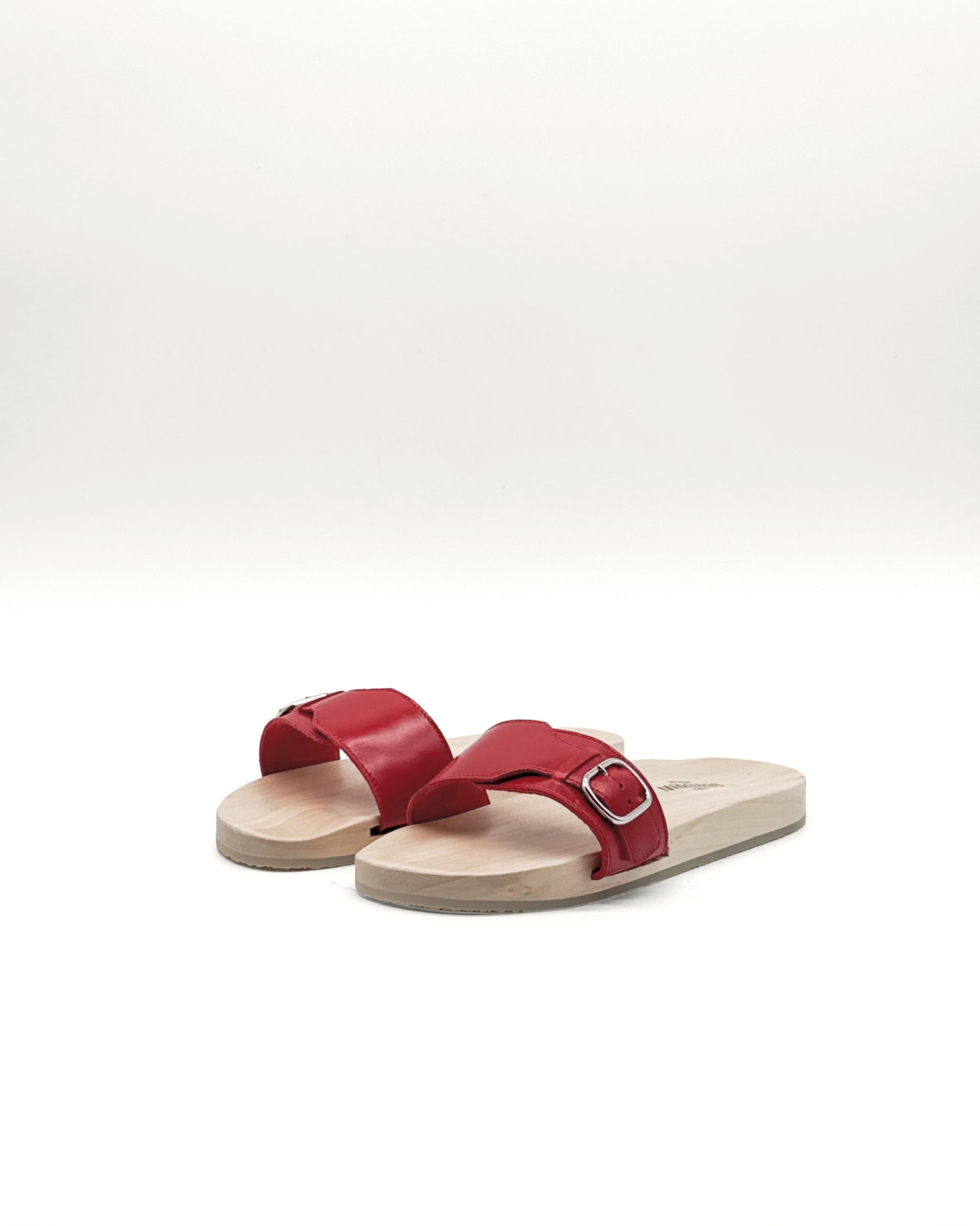 Sandale 57 Natur Rot