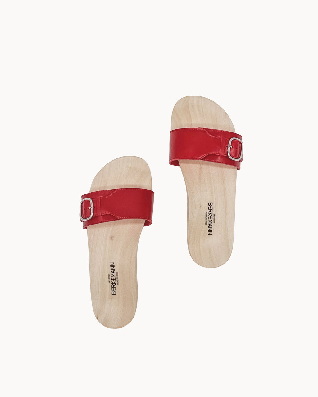 Sandale 57 Natur Rot