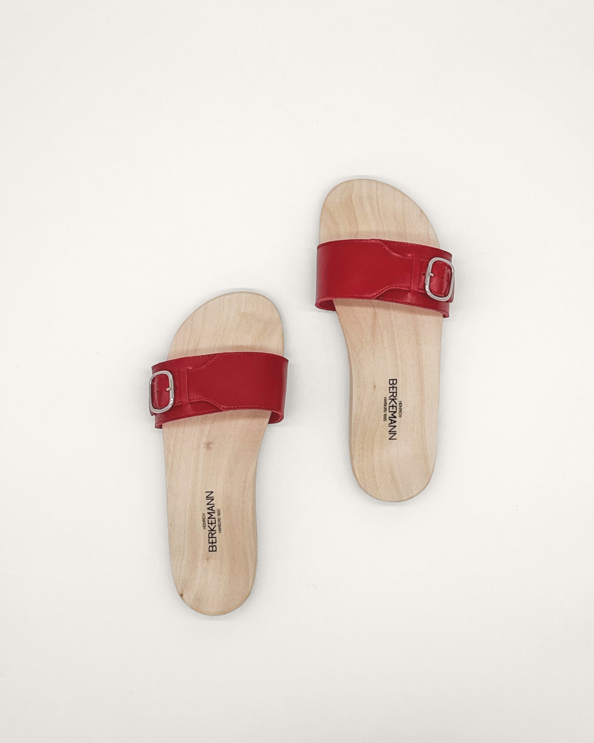 Sandale 57 Natur Rot